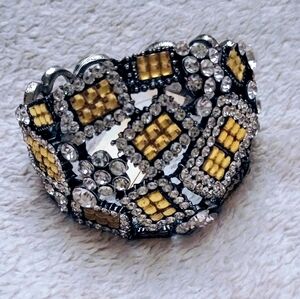Elegant Gold and Silver Christina Collection Women's Bracelet